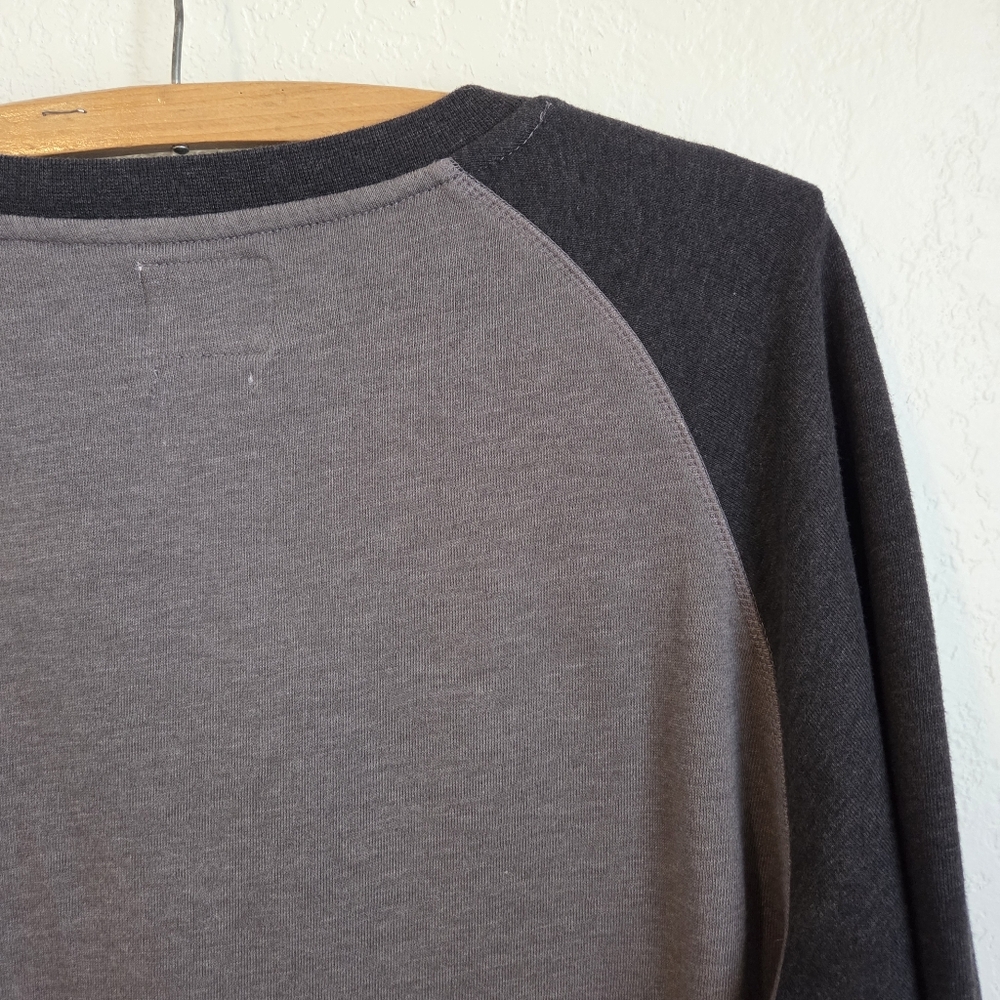 Quicksilver Men’s GreyBlack Sweatshirt Pullover Crewneck Surf Logo Plus Size XXL - Picture 9 of 14